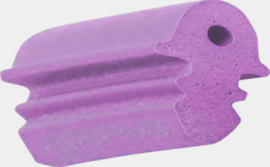 Low-cost latex reclaimed rubber production foam strip formula