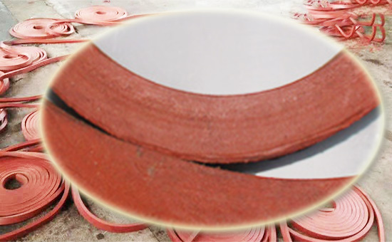 Red reclaimed rubber production red water seal