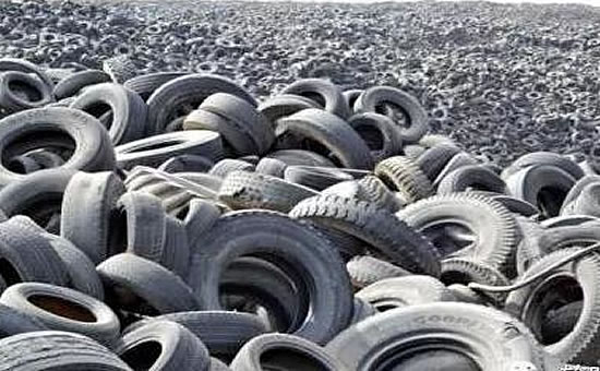 Regenerated tire rubber produced by waste tires
