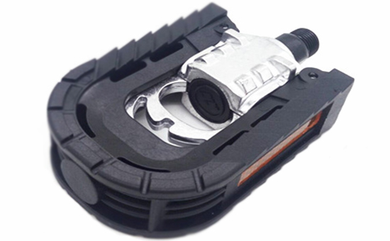 Tire tread reclaimed rubber production bicycle pedal set