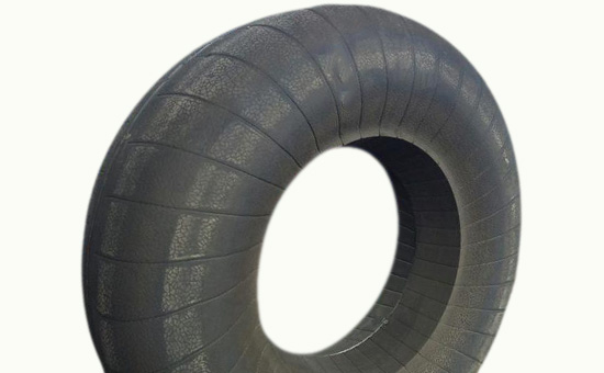 Butyl rubber tire is blended with butyl reclaimed rubber to extend service life