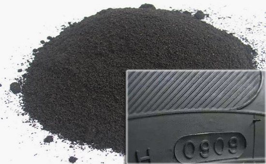 Tire sidewall rubber formula with activated rubber powder