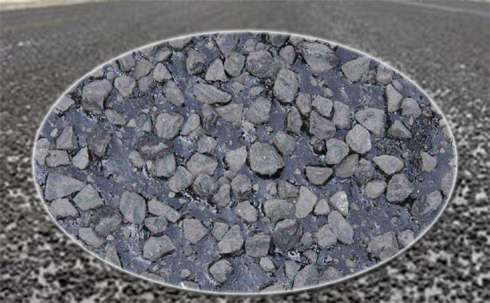 Application of vulcanized rubber powder in road paving