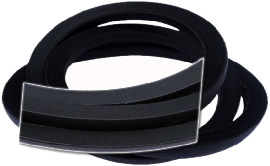 Usage and dosage of latex reclaimed rubber in rubber V belt