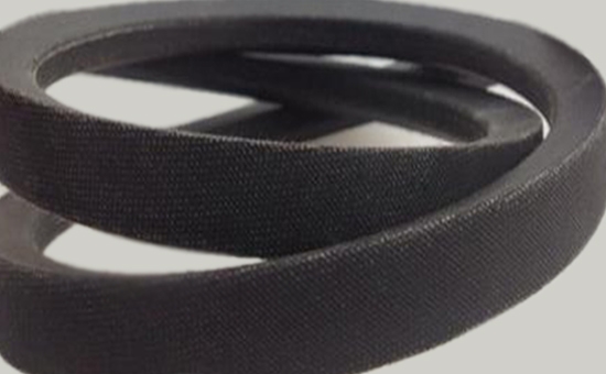 Rubber V-belt uses black natural reclaimed rubber formula design-reinforcement system