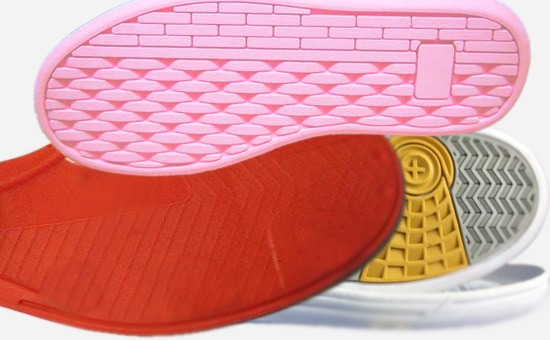 Color matching principle of color latex sole