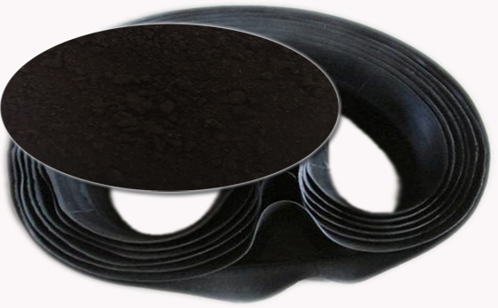 Application of tire rubber powder in automobile cushion belt