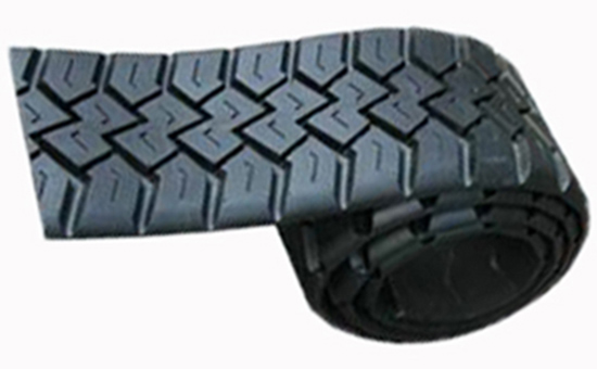 Recycled rubber to produce precured tread