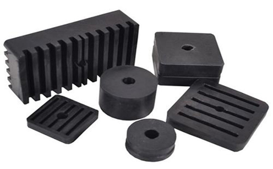 Shock absorbing rubber products