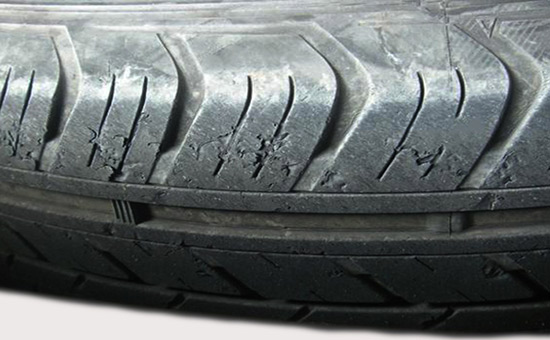 Waste tire tread