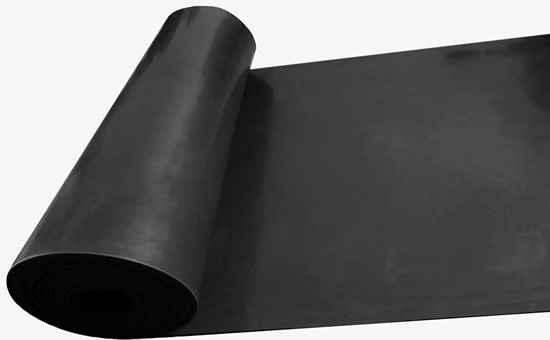 Heat resistant recycled rubber sheet