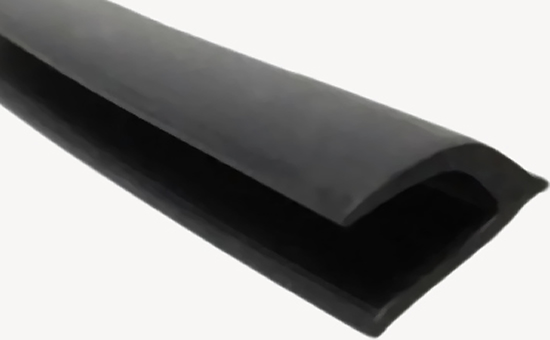 Solid rubber sealing strip