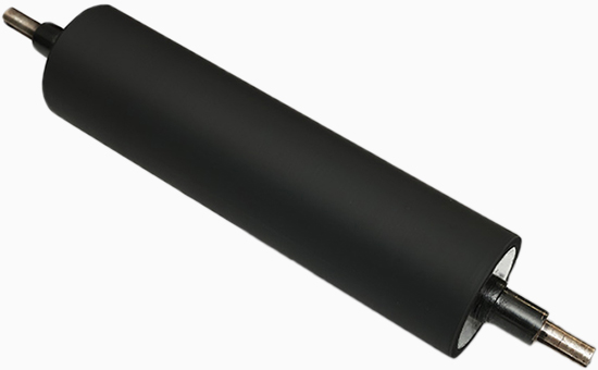 Reclaimed rubber production rubber roll