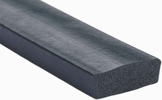 Regenerated rubber foam sealing strip