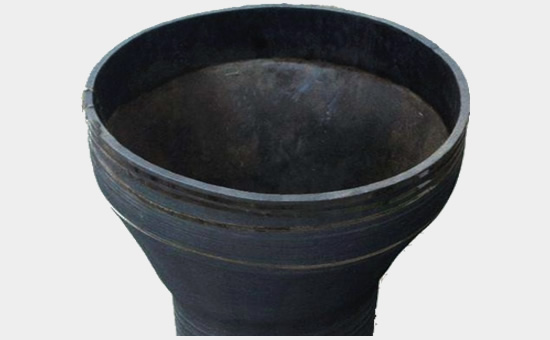 Latex recycled rubber replaces natural rubber to produce conical rubber barrel vulcanization formula