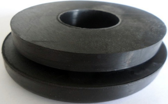 Latex reclaimed rubber produces rubber shock absorber pad formulations to reduce raw material costs