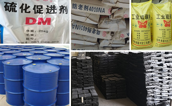 Recycled rubber processing rubber products commonly used auxiliary materials types and functions