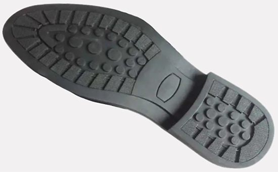 Leather shoes with rubber soles