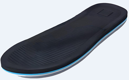 Microporous rubber sole