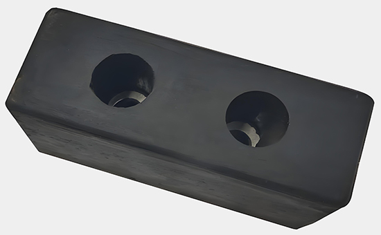 Automobile anti-collision rubber block mixed with EPDM reclaimed rubber vulcanization formula and application skills