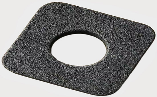 Sponge rubber gasket