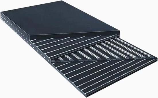 Steel wire rope core conveyor belt structure