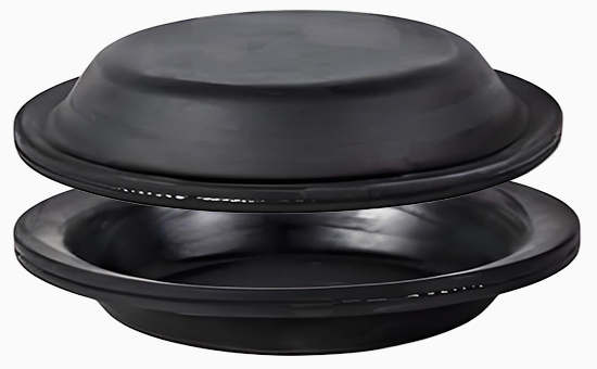 Natural rubber diaphragm