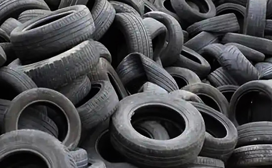 Waste tire processing rubber powder