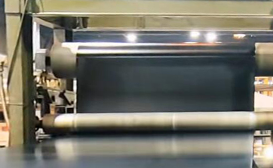 Rubber calendering process