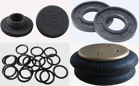 Which model rubber products can be processed with recycled rubber