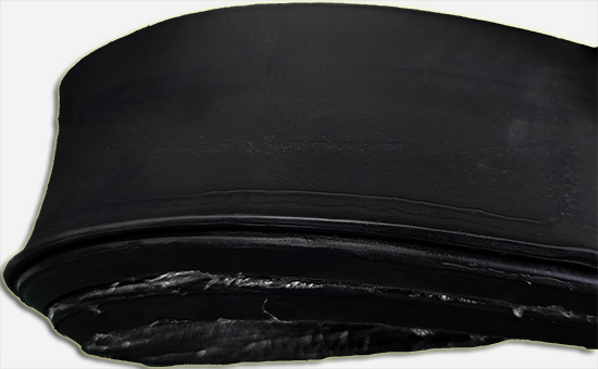 Cross-section of recycled EPDM rubber