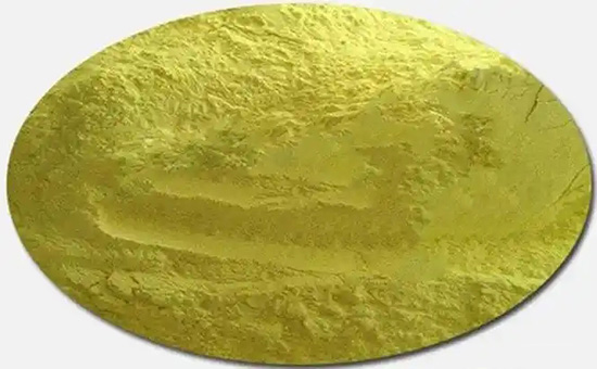 Recycled rubber sealing strip with sulfur