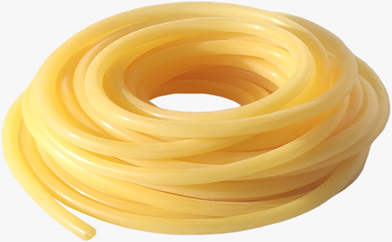 Rubber hose made from latex reclaimed rubber