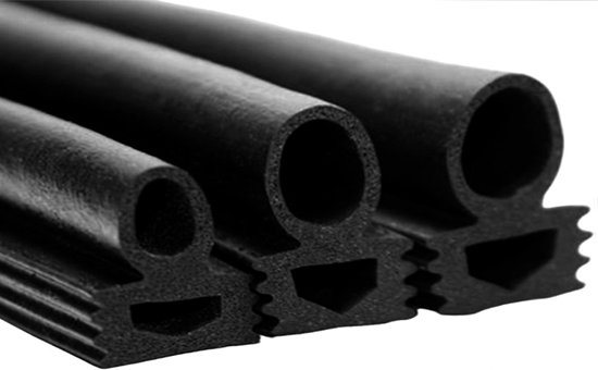Sponge rubber seals use recycled rubber to reduce costs