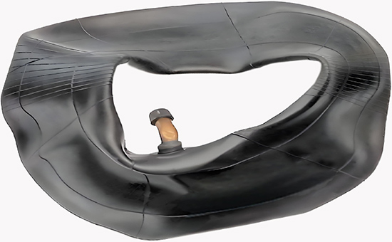 Rubber inner tube blended with superfine tire reclaimed rubber