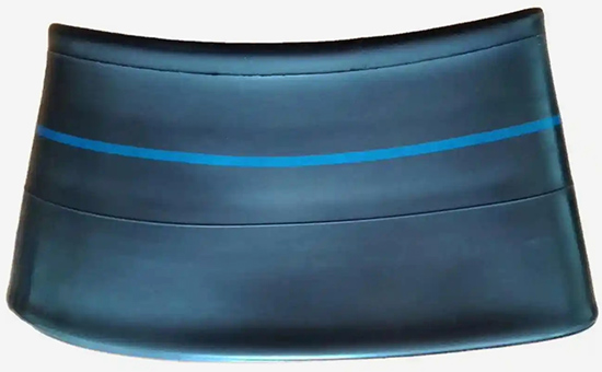 Motorcycle inner tube mixed with tire recycled rubber