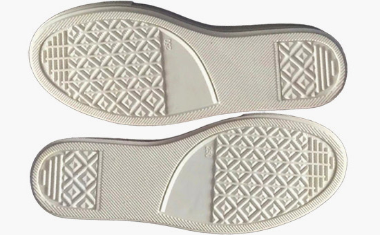 Light-colored natural rubber sole