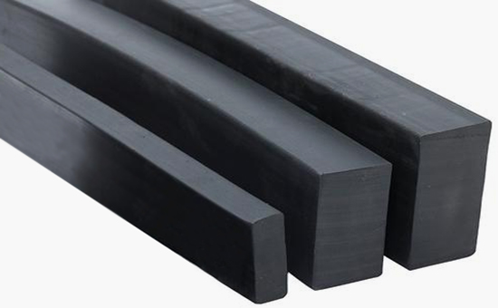 Rubber sealing strips mixed with recycled tire rubber