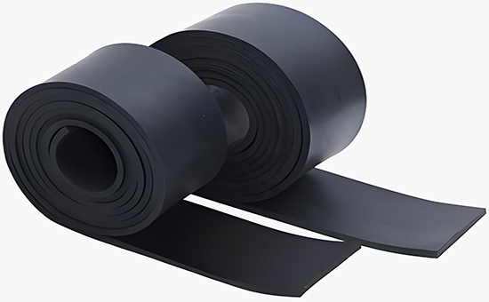 Wear-resistant rubber sheets made from regenerated nitrile rubber