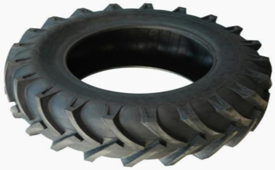 Agricultural tires mixed with latex recycled rubber