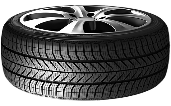 Latex reclaimed rubber reduces passenger car tire production costs