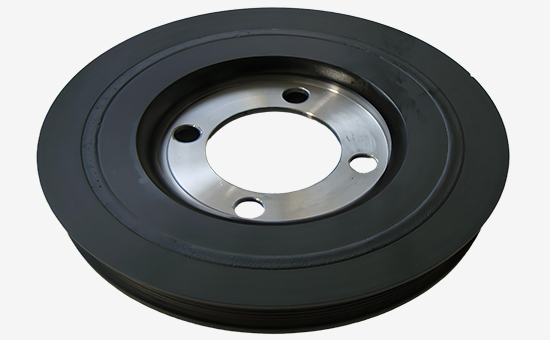 Using butyl recycled rubber in rubber shock absorbers to reduce costs