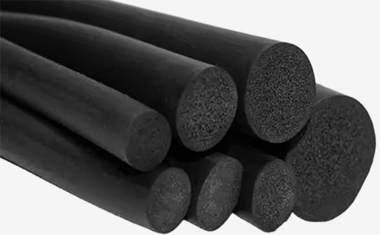 Nitrile recycled rubber making oil-resistant sealing strips