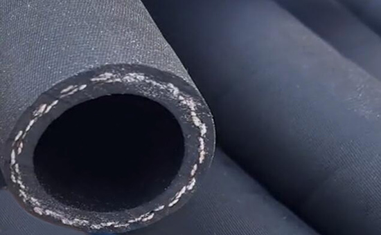 Recycled rubber is used with carbon black to reinforce hoses