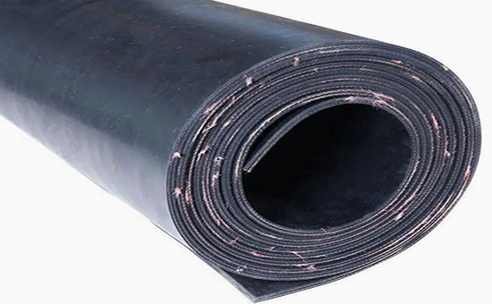 Rubber sheets made from recycled rubber