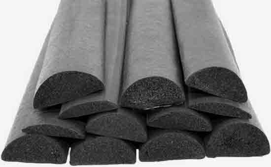 Rubber sealing strips mixed with EPDM recycled rubber