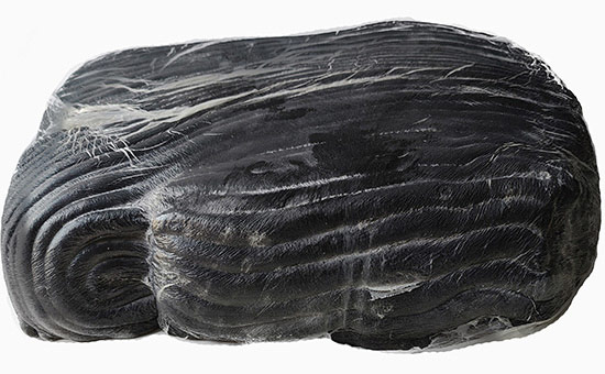 Black latex reclaimed rubber