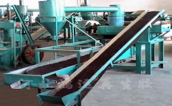 Waste tire rubber powder production line
