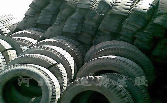 Cut waste tyre top