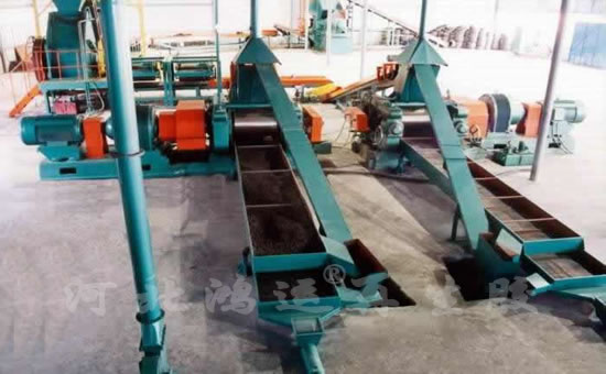 Ordinary tire rubber powder production line